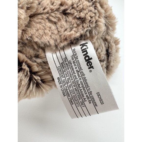 Ferrero Rocher Kinder Soft Brown White Sloth Plush 10” - Picture 3 of 3